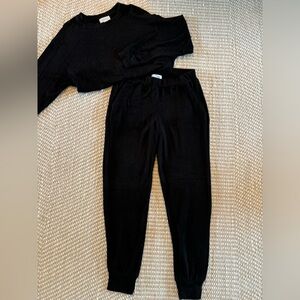 Velvet set jogger, sweatshirt